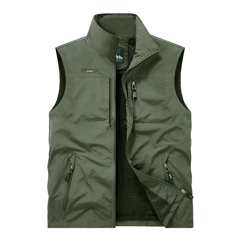 Fishing Vest - سترة رجالية بدون أكمام للأنشطة الخارجية،