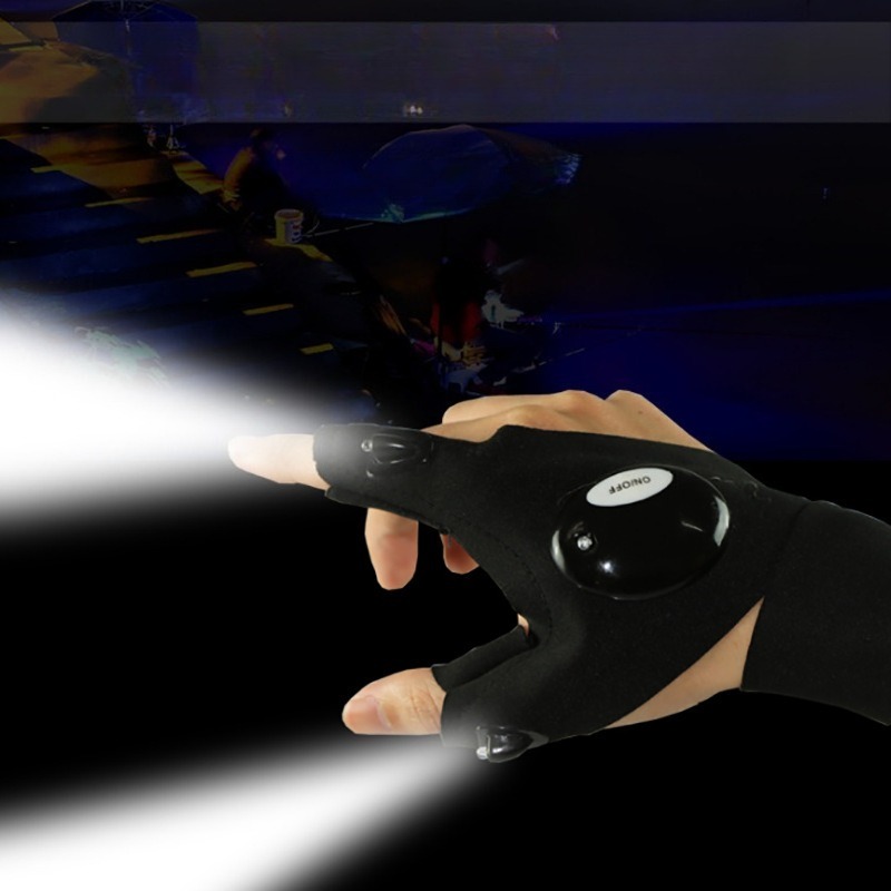 Fishing Gloves - مصباح ليد جيب قفازات الصيد مضيئة