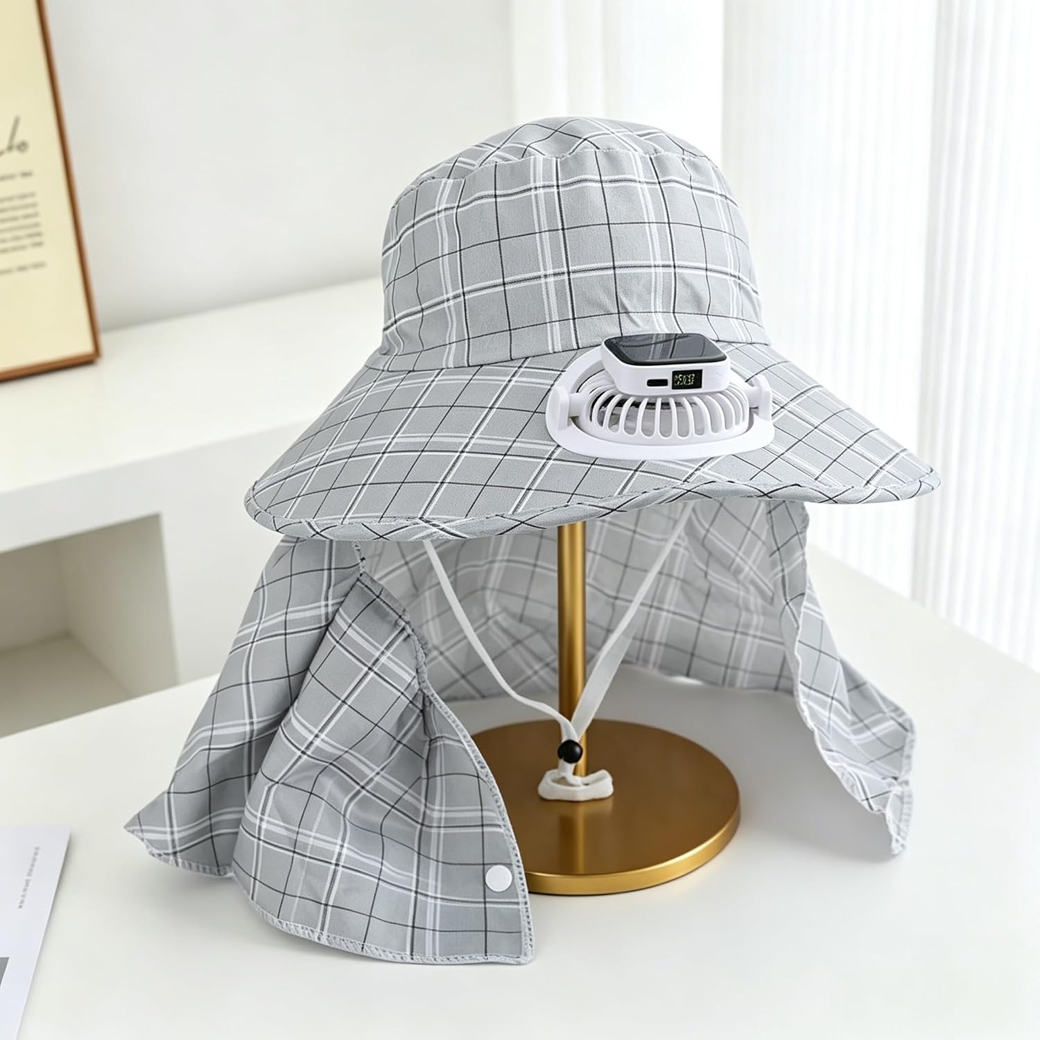 قبعة بمروحة تعمل بالطاقة الشمس - مراجعة Fishing Hat وسعره