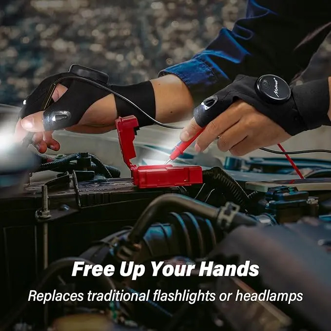 قفازات LED للرجال – قفازات صيد - مراجعة Fishing Gloves وسعره
