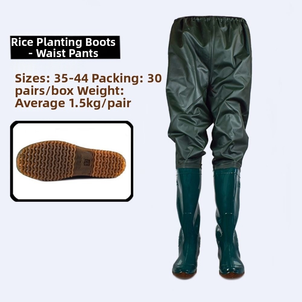 سراويل صيد متكاملة من البلاستي - مراجعة Fishing Pants Waterproof وسعره