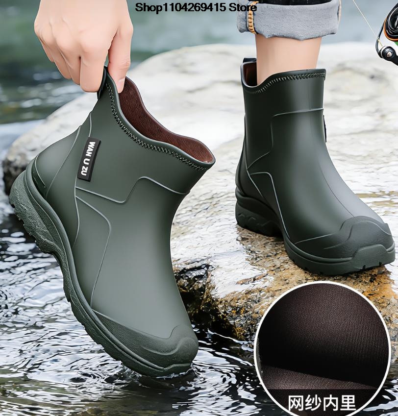 أحذية مطر جديدة للرجال مقاومة  - مراجعة Fishing Boots وسعره