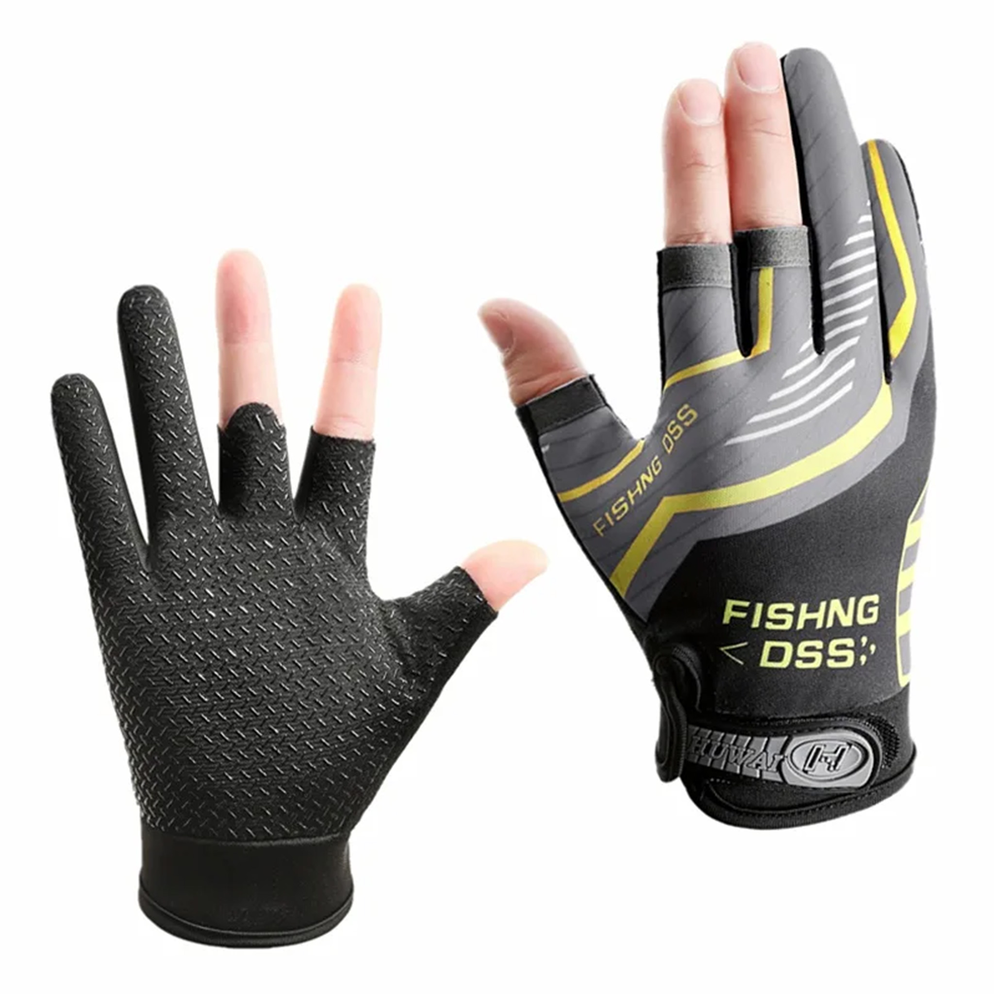 1 زوج Luya قفازات الصيد واقية  - مراجعة Fishing Gloves وسعره